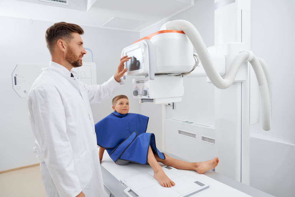 kids getting an xray